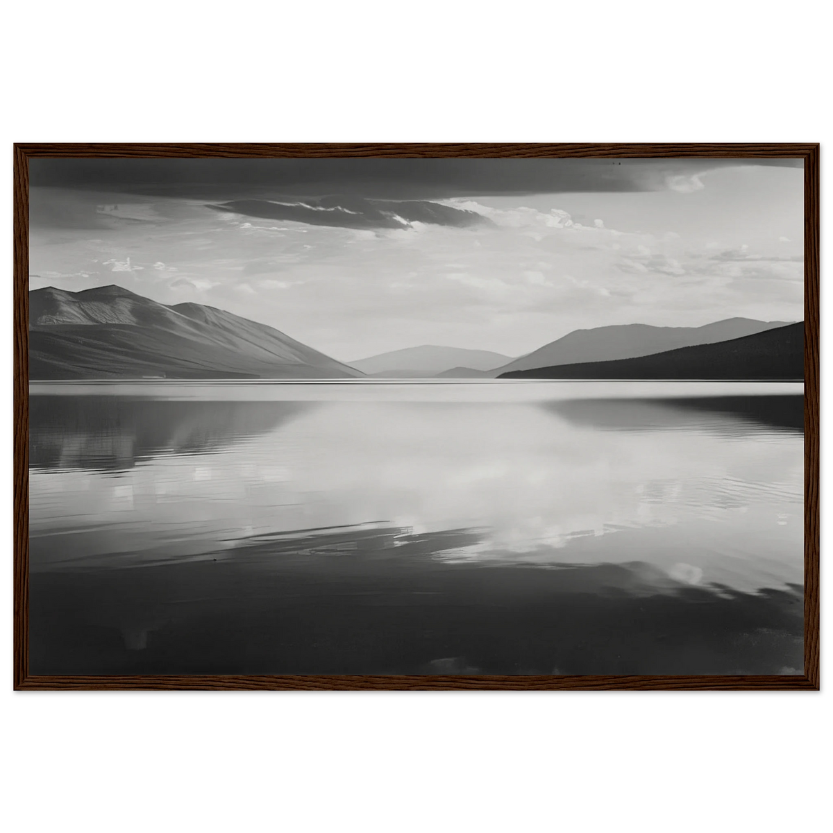 Evening, McDonald Lake, Glacier National Park Framed Poster | Ansel Adams Framed Prints Wall Art | Ansel Adams Store