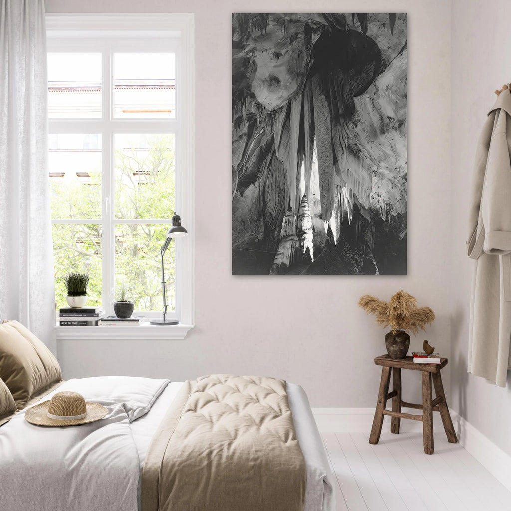 Onyx drapes in the Papoose Room, Carlsbad Caverns Poster | Ansel Adams Poster | Ansel Adams Store