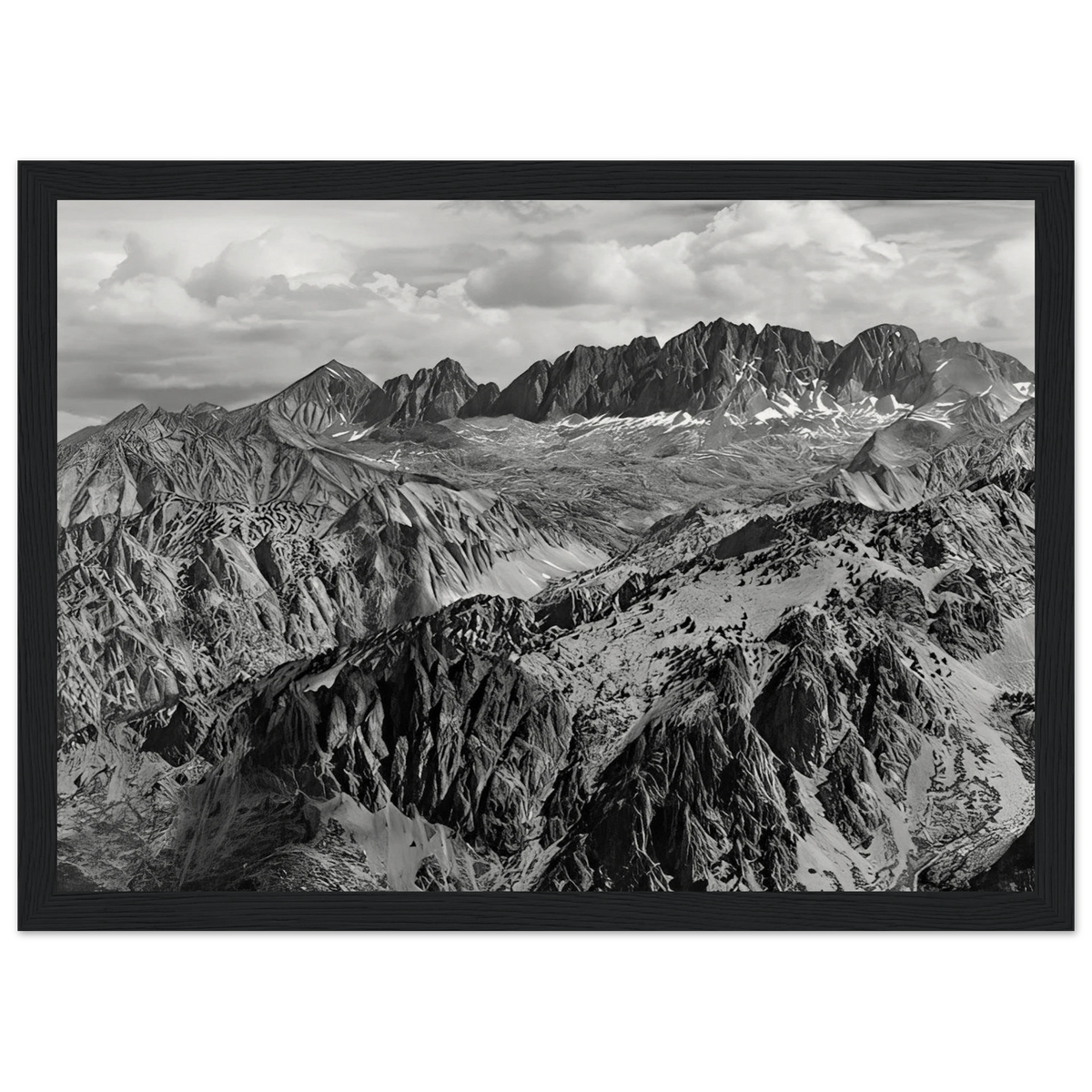 North Palisade from Windy Point Framed Poster | Ansel Adams Framed Prints Wall Art | Ansel Adams Store