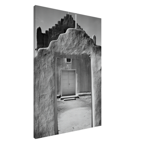 Church, Taos Pueblo Canvas | Ansel Adams Canvas | Ansel Adams Store