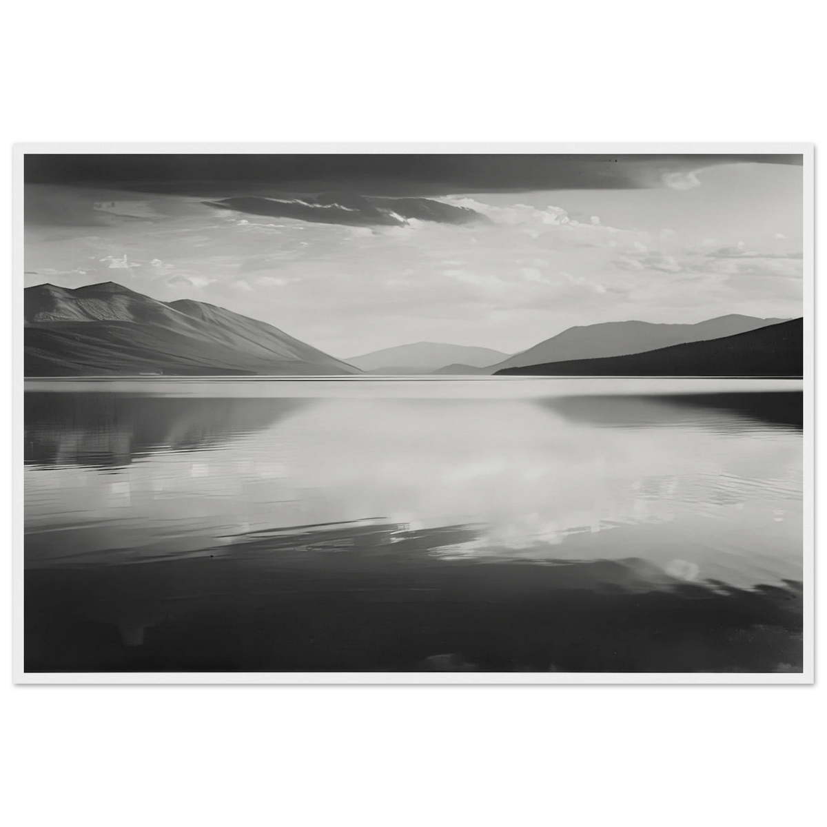 Evening, McDonald Lake, Glacier National Park Framed Poster | Ansel Adams Framed Prints Wall Art | Ansel Adams Store