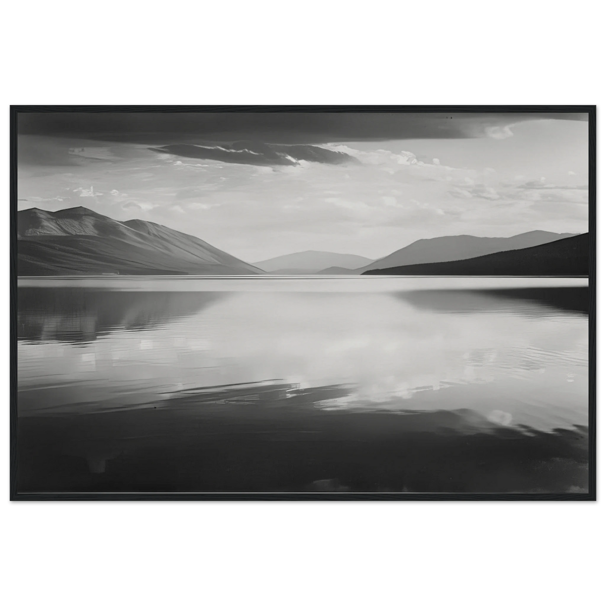 Evening, McDonald Lake, Glacier National Park Framed Poster | Ansel Adams Framed Prints Wall Art | Ansel Adams Store