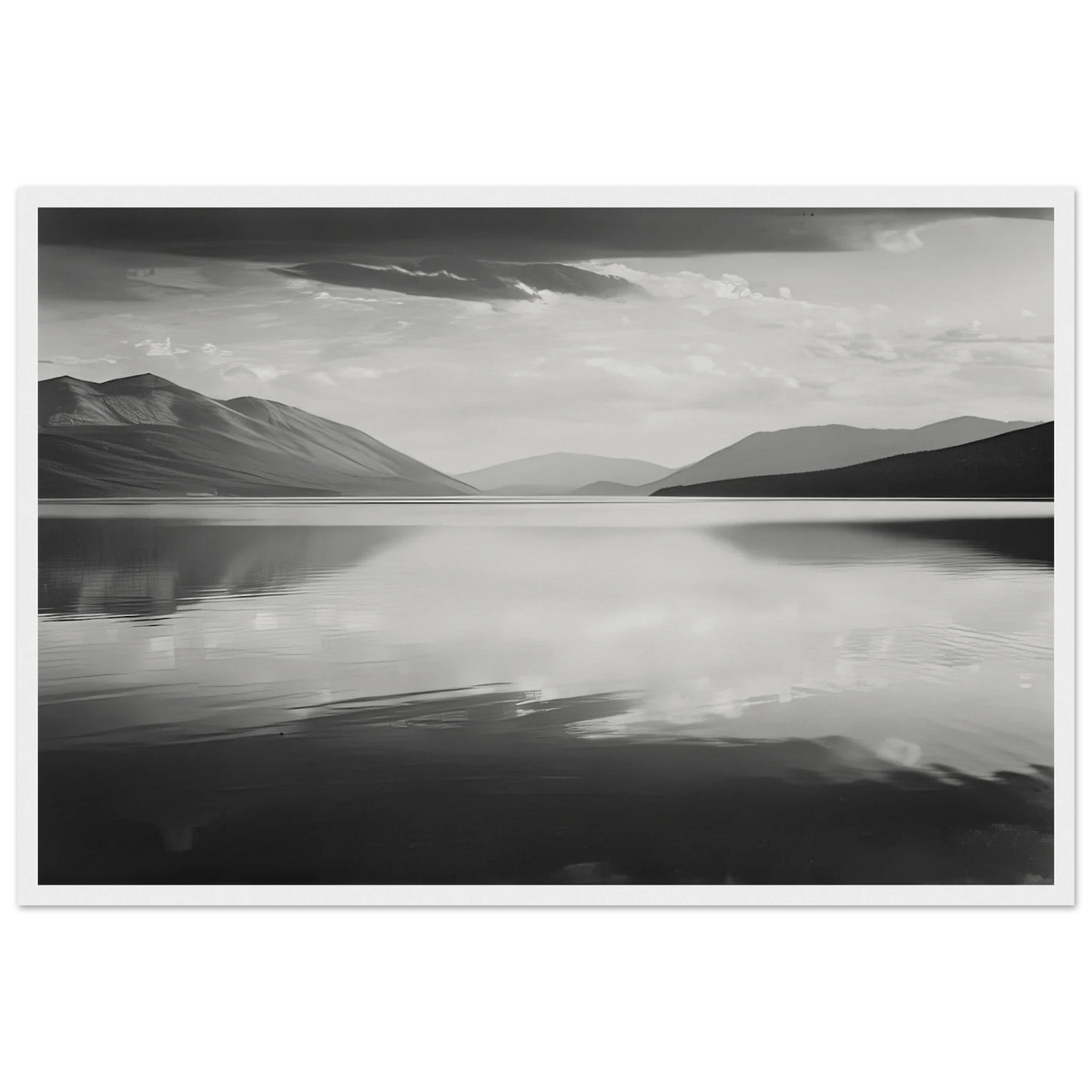 Evening, McDonald Lake, Glacier National Park Framed Poster | Ansel Adams Framed Prints Wall Art | Ansel Adams Store