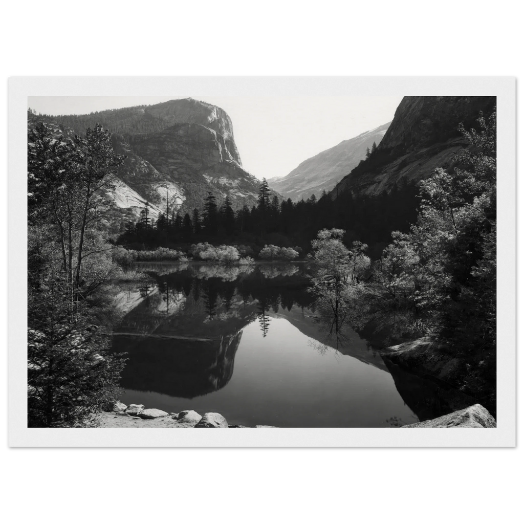 Mirror Lake, Morning, Yosemite National Park Framed Poster | Ansel Adams Framed Prints Wall Art | Ansel Adams Store
