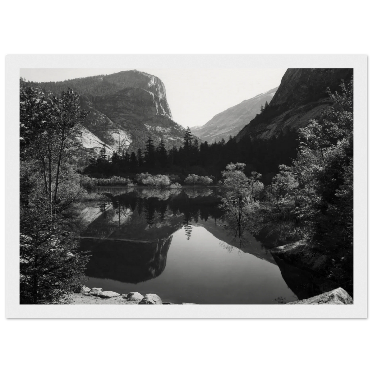 Mirror Lake, Morning, Yosemite National Park Framed Poster | Ansel Adams Framed Prints Wall Art | Ansel Adams Store