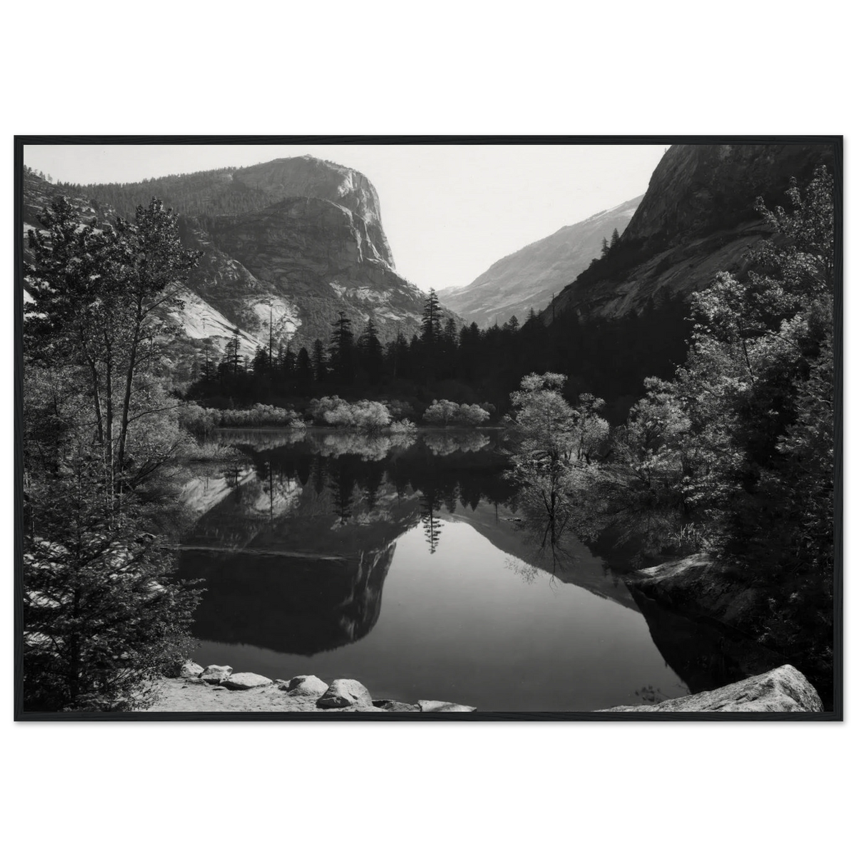 Mirror Lake, Morning, Yosemite National Park Framed Poster | Ansel Adams Framed Prints Wall Art | Ansel Adams Store