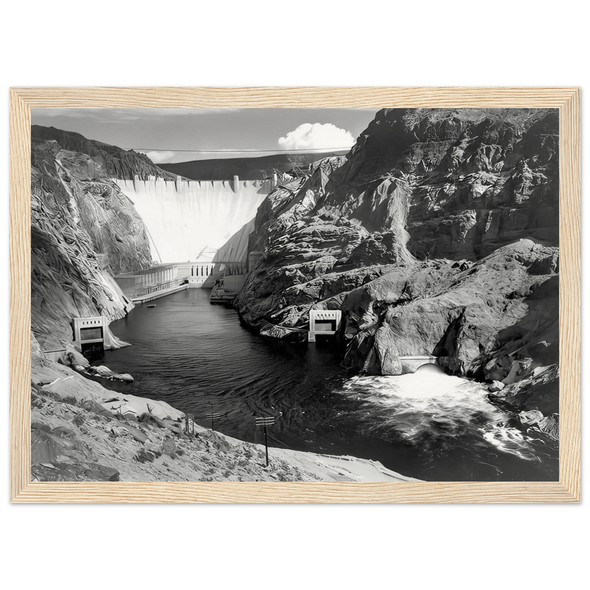 Boulder Dam Framed Poster | Ansel Adams Framed Prints Wall Art | Ansel Adams Store
