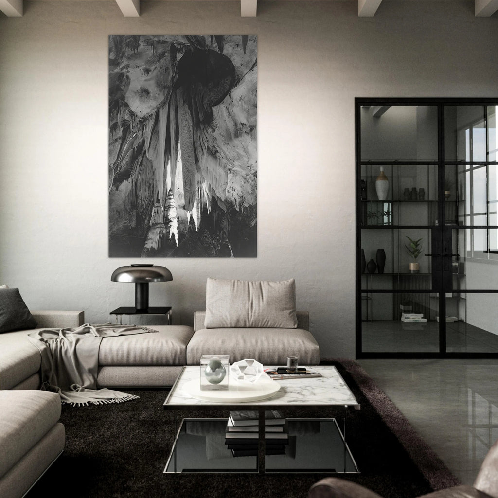Onyx drapes in the Papoose Room, Carlsbad Caverns Poster | Ansel Adams Poster | Ansel Adams Store
