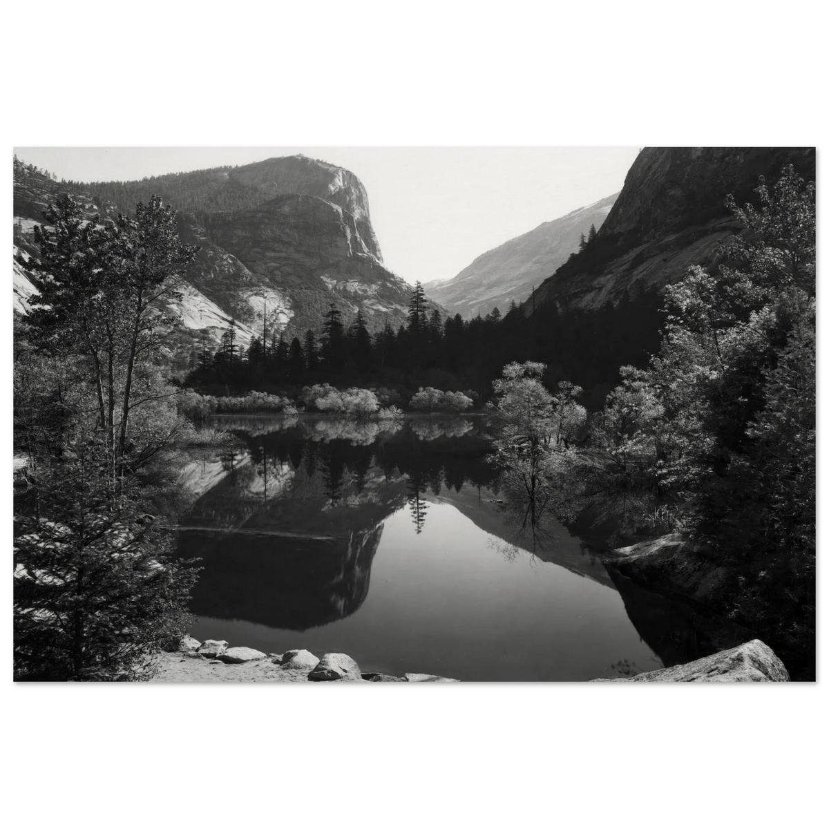 Mirror Lake, Morning, Yosemite National Park Poster | Ansel Adams Poster | Ansel Adams Store