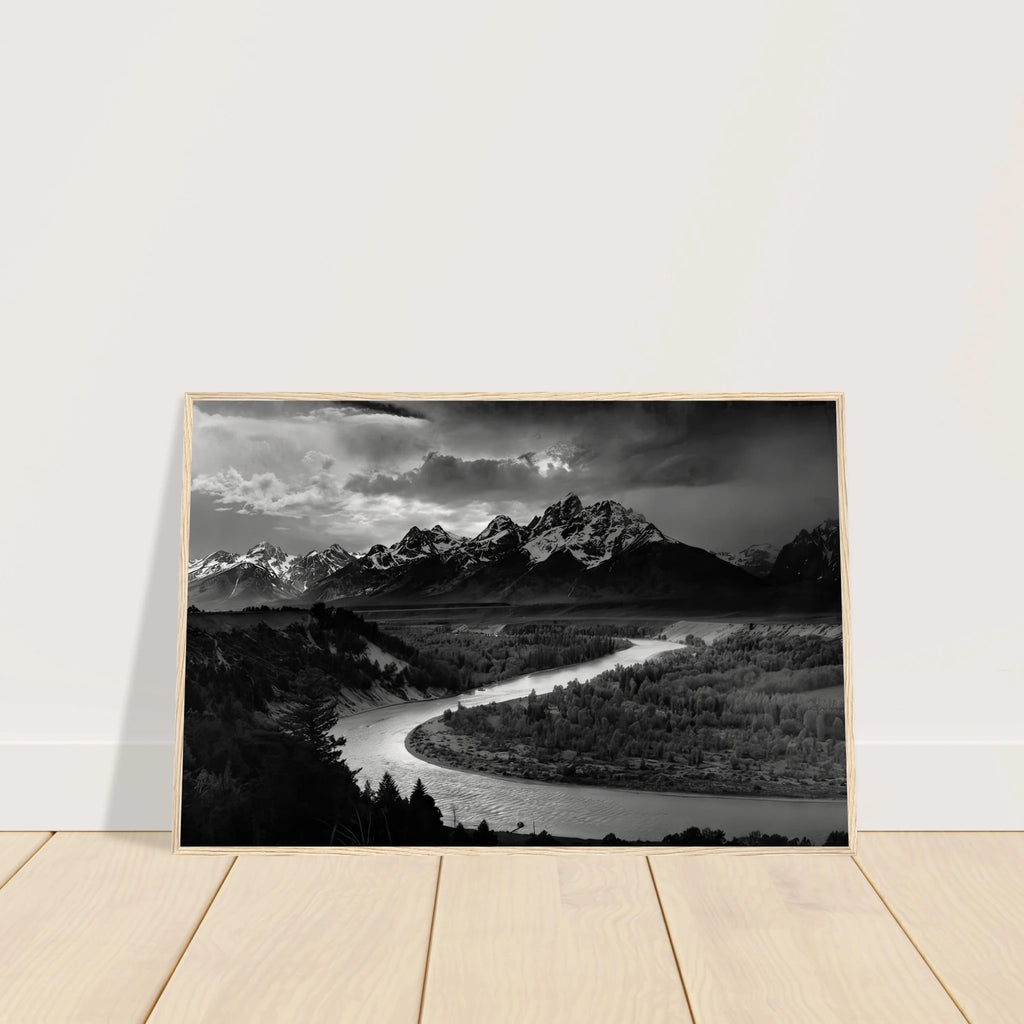 The Tetons and the Snake River Framed Poster | Ansel Adams Framed Prints Wall Art | Ansel Adams Store