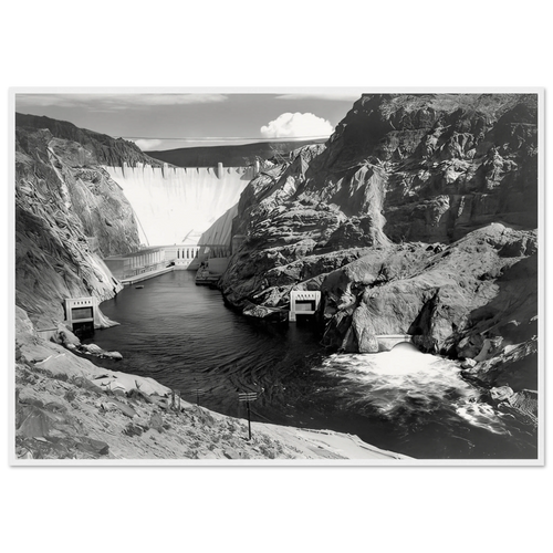Boulder Dam Framed Poster | Ansel Adams Framed Prints Wall Art | Ansel Adams Store