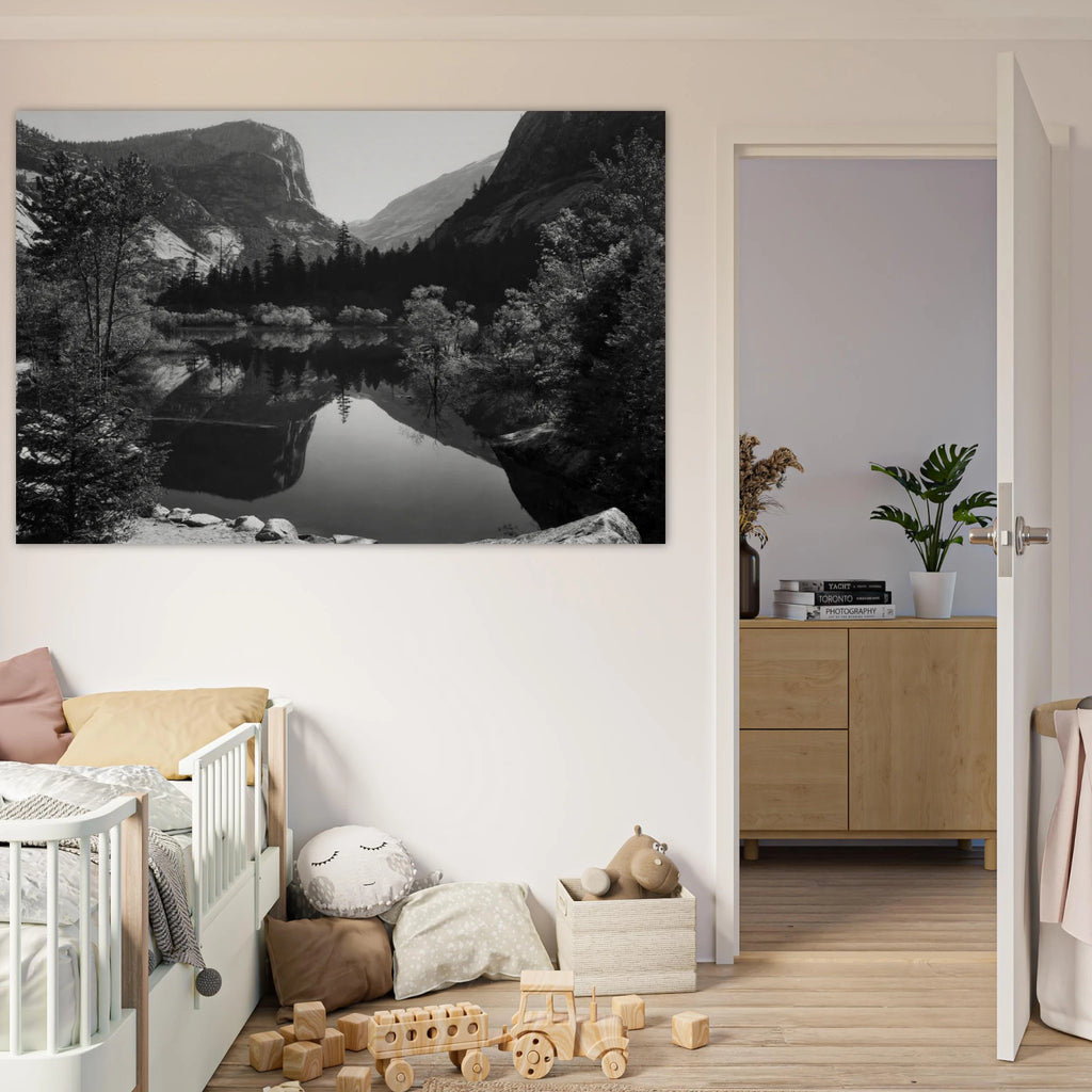 Mirror Lake, Morning, Yosemite National Park Poster | Ansel Adams Poster | Ansel Adams Store