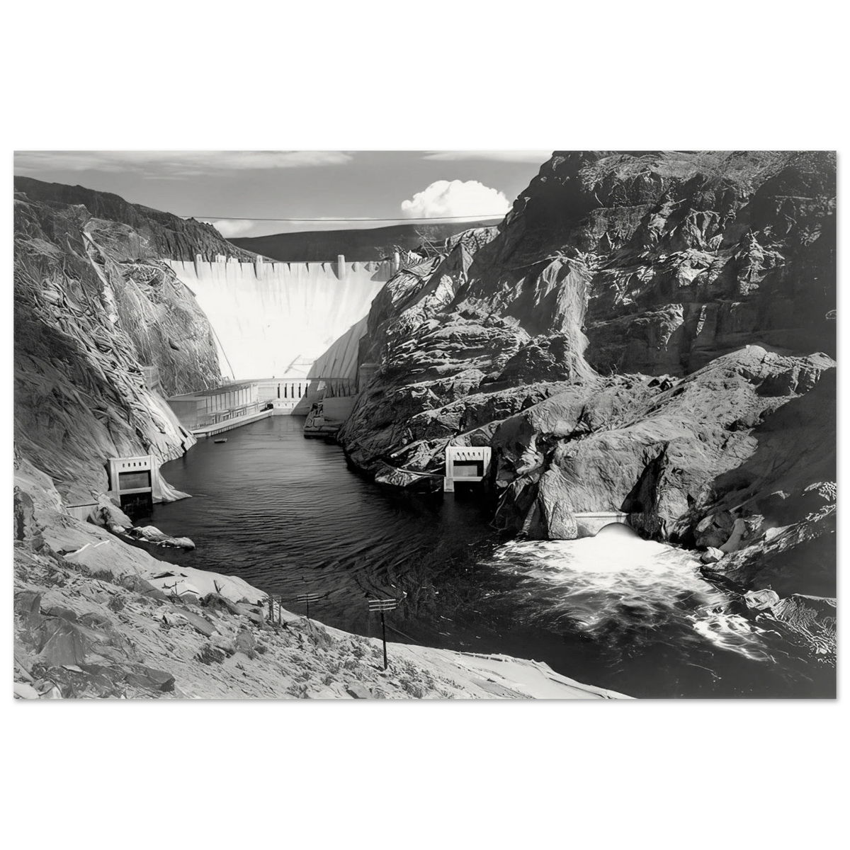 Boulder Dam Poster | Ansel Adams Poster | Ansel Adams Store