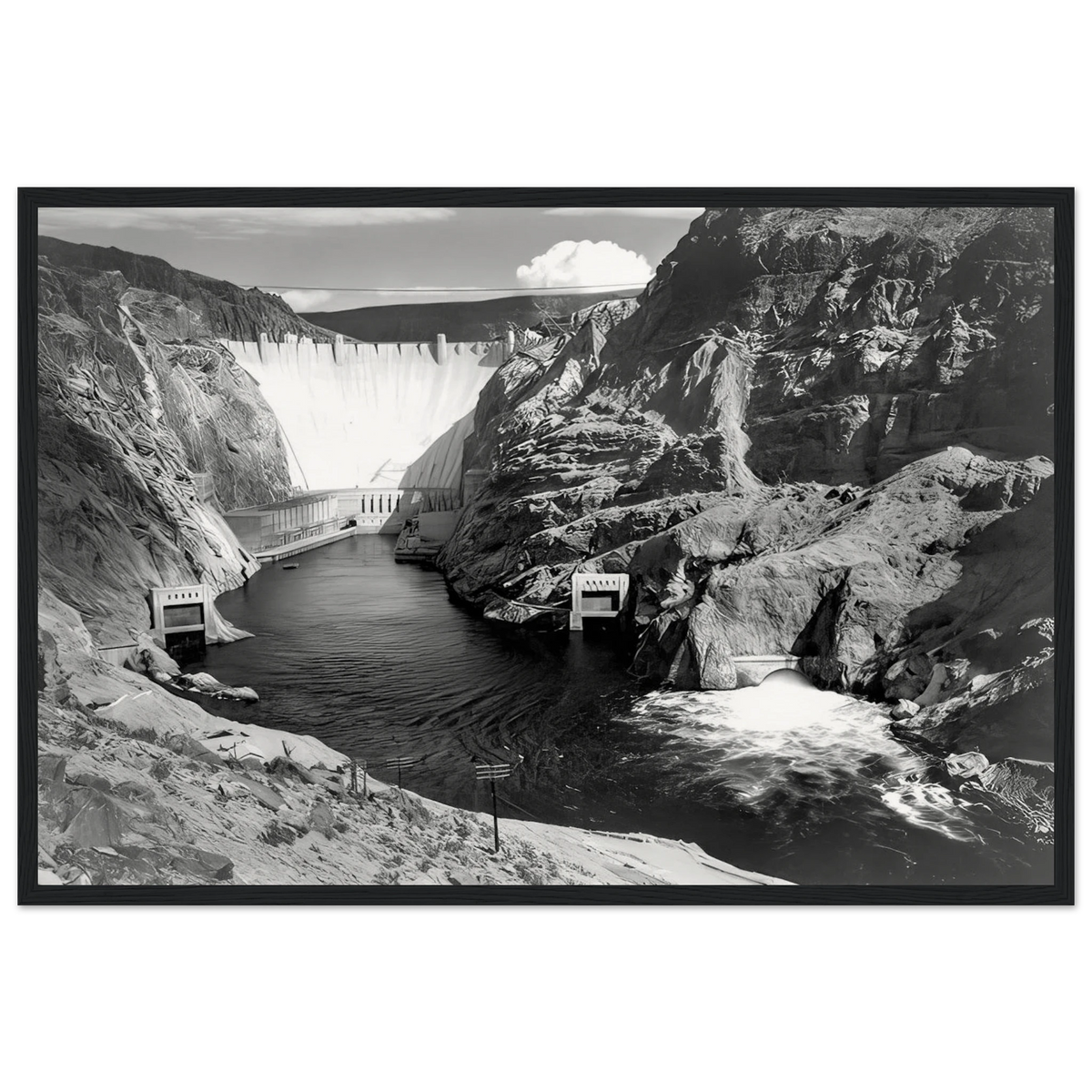 Boulder Dam Framed Poster | Ansel Adams Framed Prints Wall Art | Ansel Adams Store