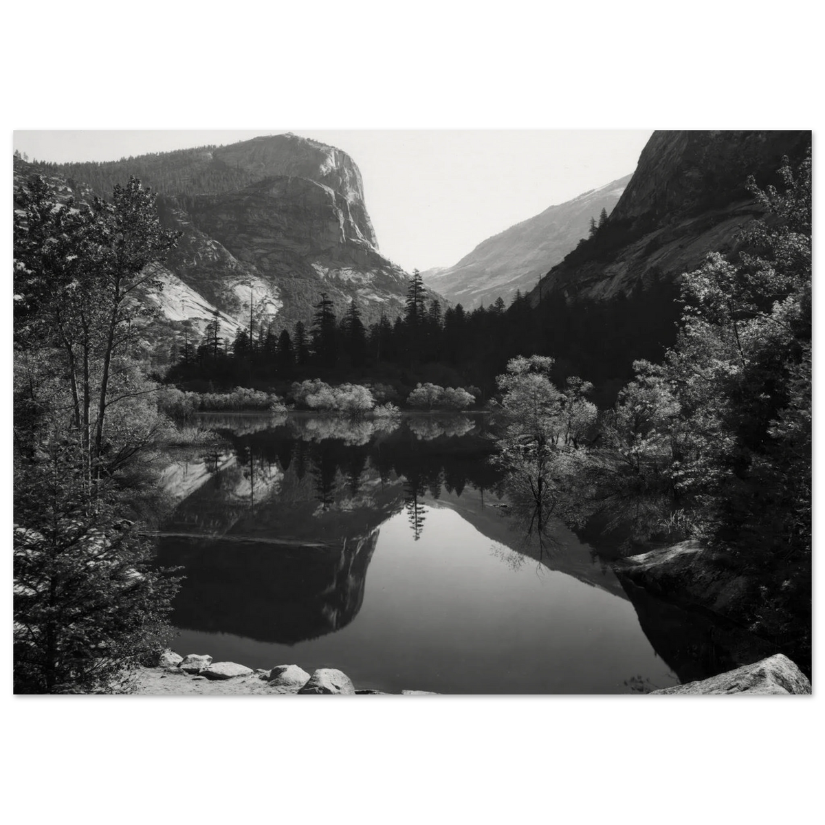 Mirror Lake, Morning, Yosemite National Park Poster | Ansel Adams Poster | Ansel Adams Store