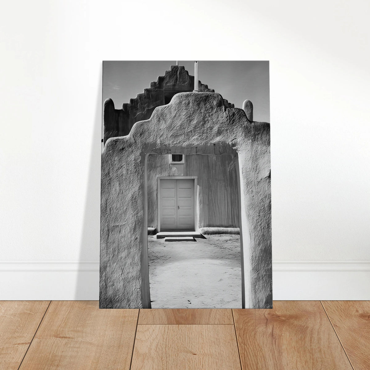 Church, Taos Pueblo Canvas | Ansel Adams Canvas | Ansel Adams Store