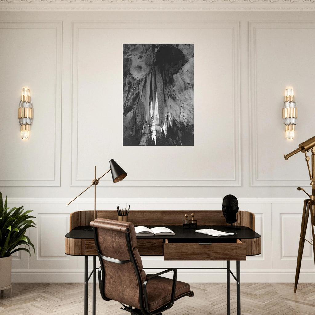 Onyx drapes in the Papoose Room, Carlsbad Caverns Canvas | Ansel Adams Canvas | Ansel Adams Store