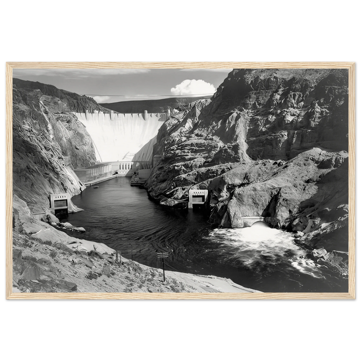 Boulder Dam Framed Poster | Ansel Adams Framed Prints Wall Art | Ansel Adams Store