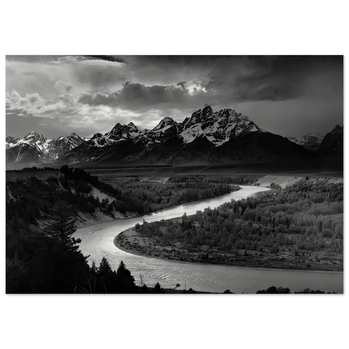 The Tetons and the Snake River Poster | Ansel Adams Poster | Ansel Adams Store