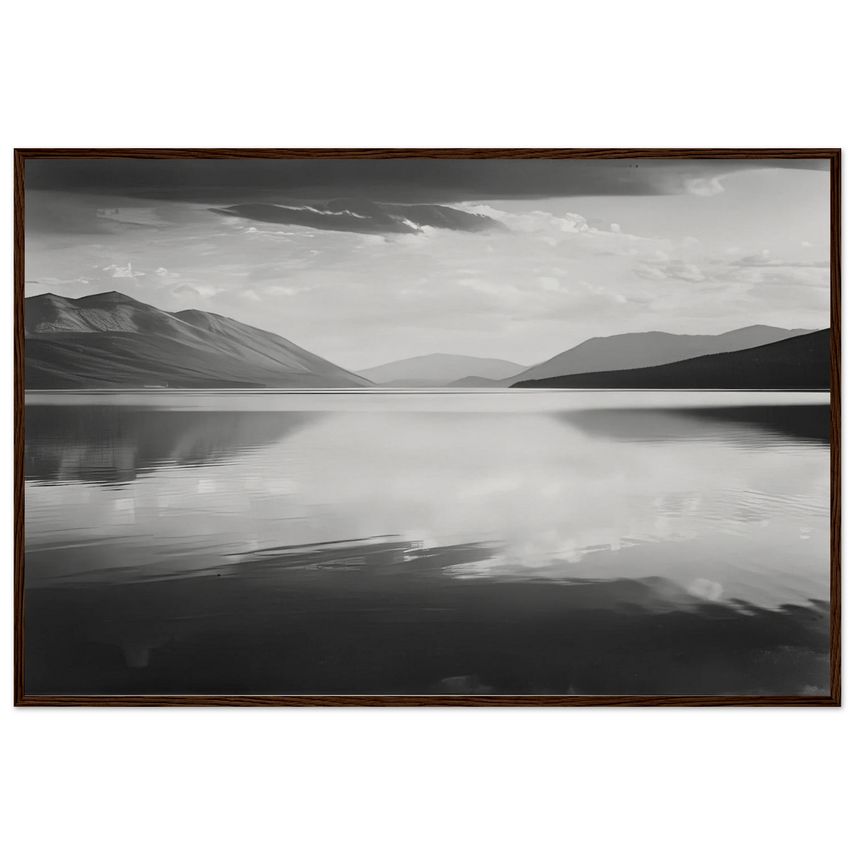 Evening, McDonald Lake, Glacier National Park Framed Poster | Ansel Adams Framed Prints Wall Art | Ansel Adams Store