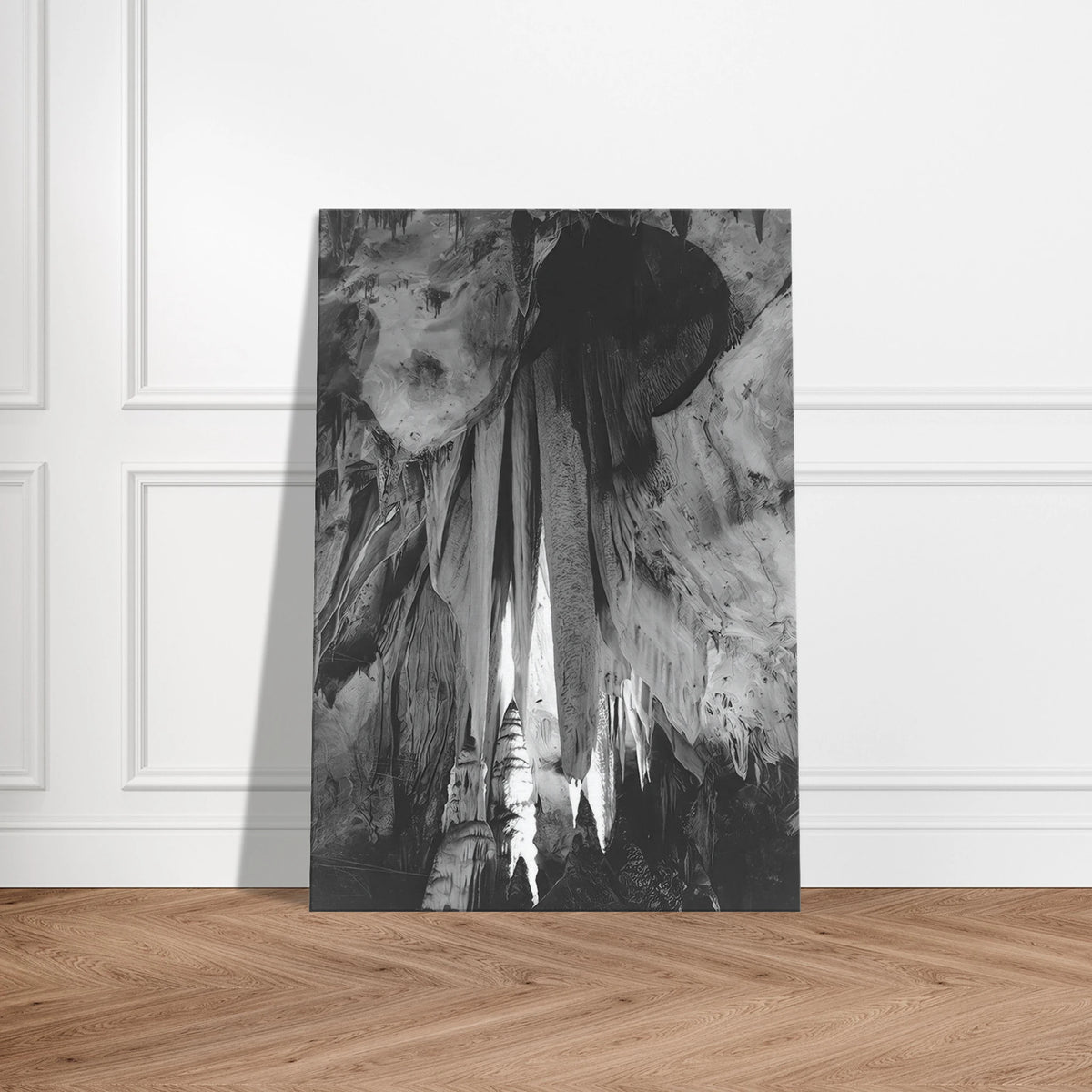 Onyx drapes in the Papoose Room, Carlsbad Caverns Canvas | Ansel Adams Canvas | Ansel Adams Store
