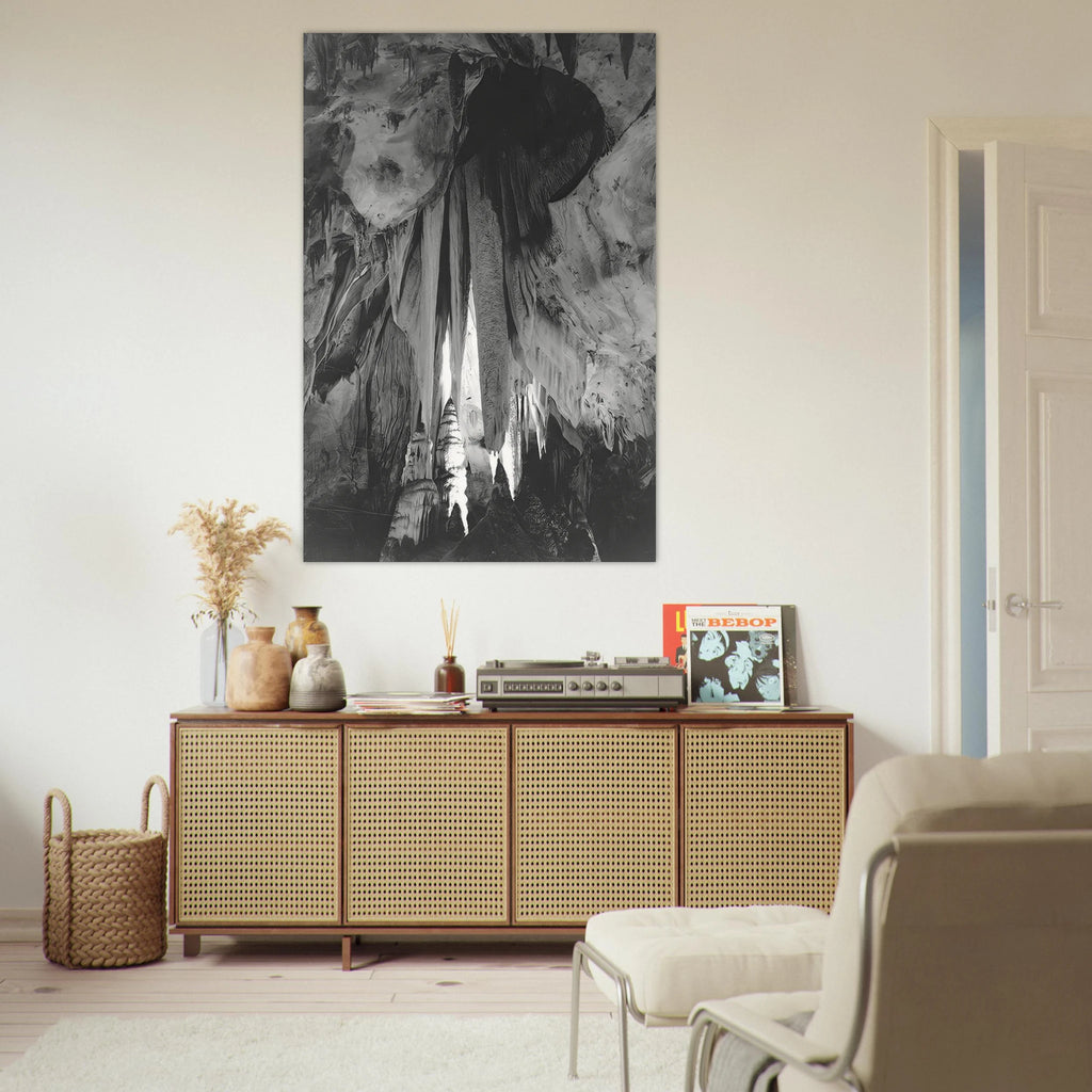 Onyx drapes in the Papoose Room, Carlsbad Caverns Poster | Ansel Adams Poster | Ansel Adams Store