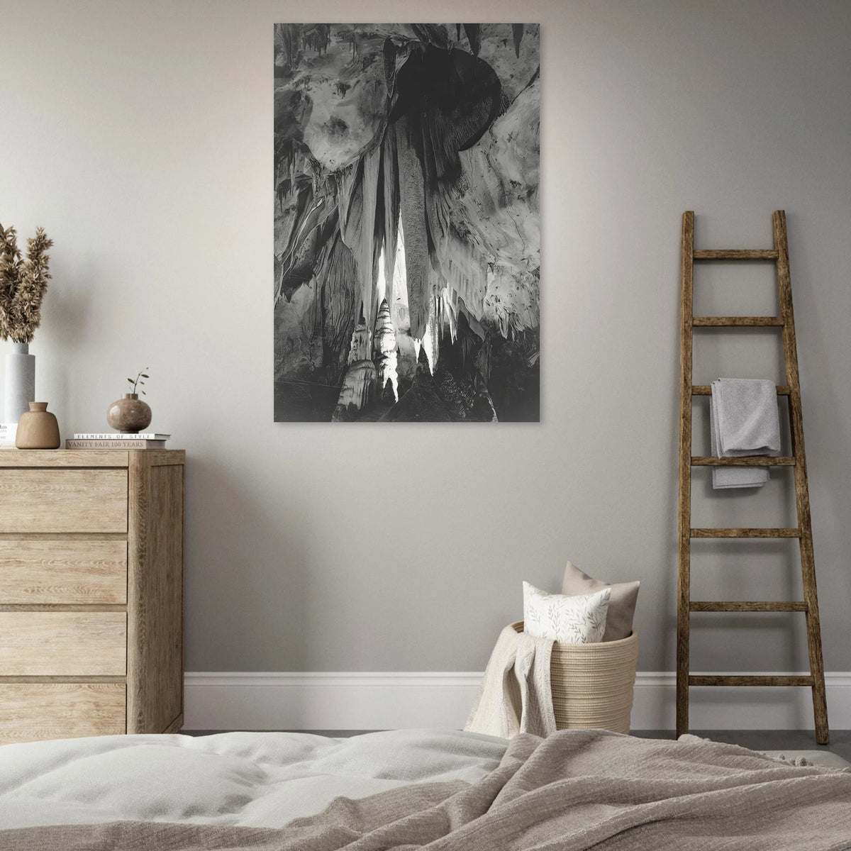 Onyx drapes in the Papoose Room, Carlsbad Caverns Poster | Ansel Adams Poster | Ansel Adams Store