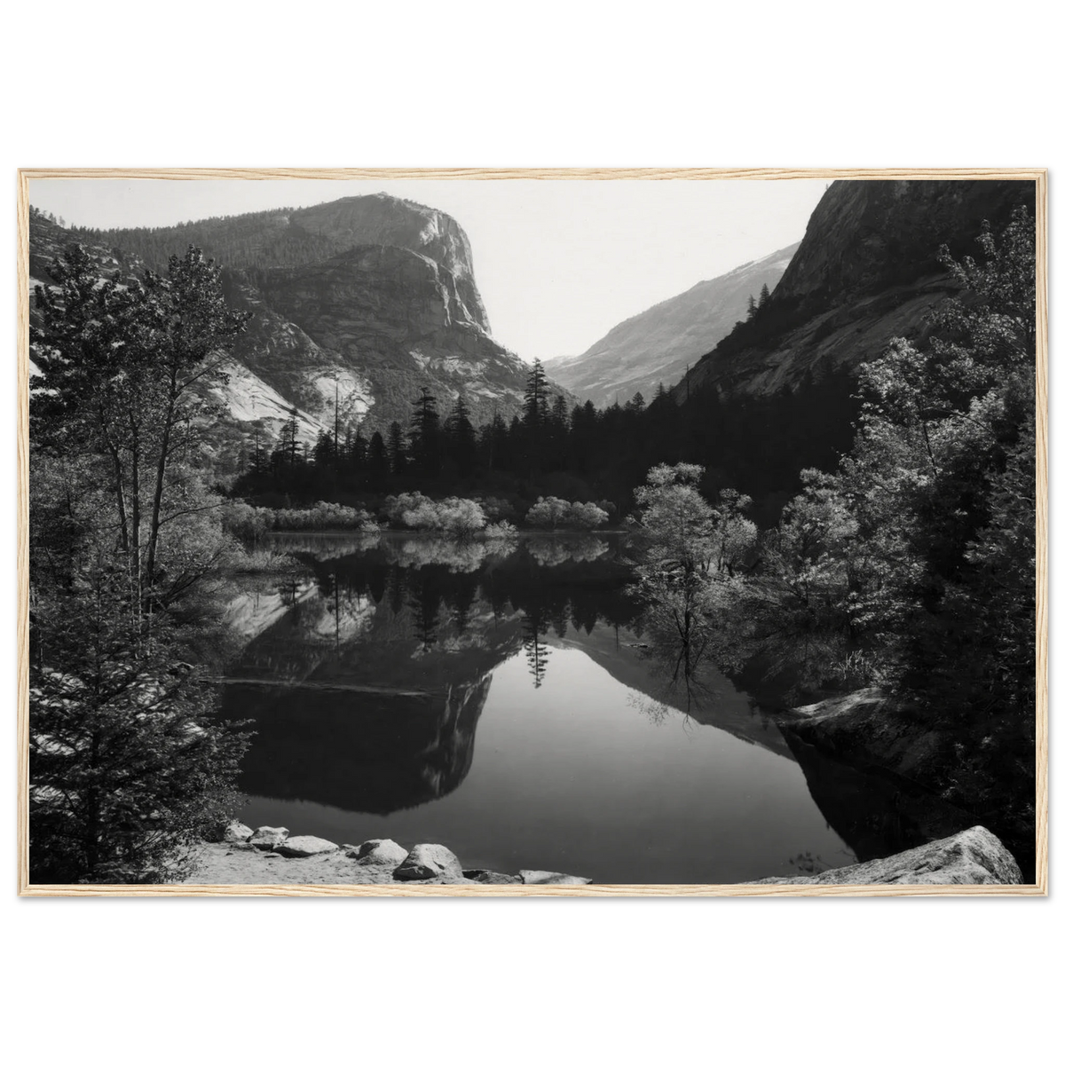 Mirror Lake, Morning, Yosemite National Park Framed Poster | Ansel Adams Framed Prints Wall Art | Ansel Adams Store