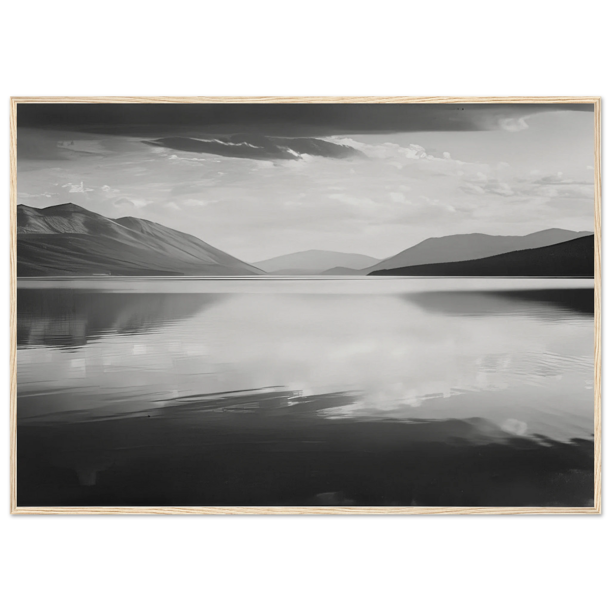 Evening, McDonald Lake, Glacier National Park Framed Poster | Ansel Adams Framed Prints Wall Art | Ansel Adams Store