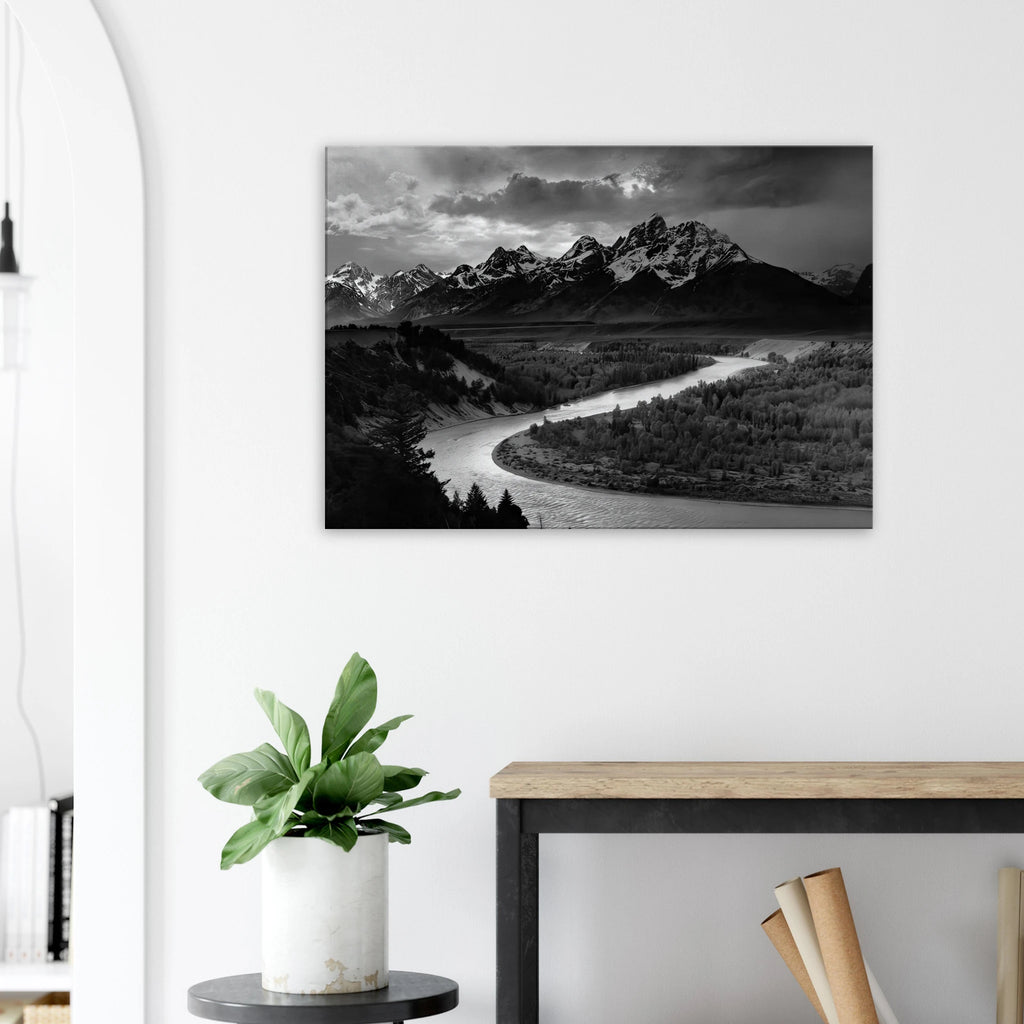 The Tetons and the Snake River Canvas | Ansel Adams Canvas | Ansel Adams Store