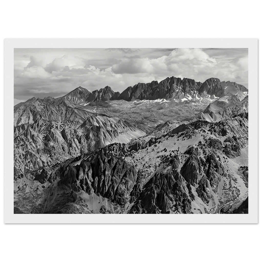 North Palisade from Windy Point Framed Poster | Ansel Adams Framed Prints Wall Art | Ansel Adams Store