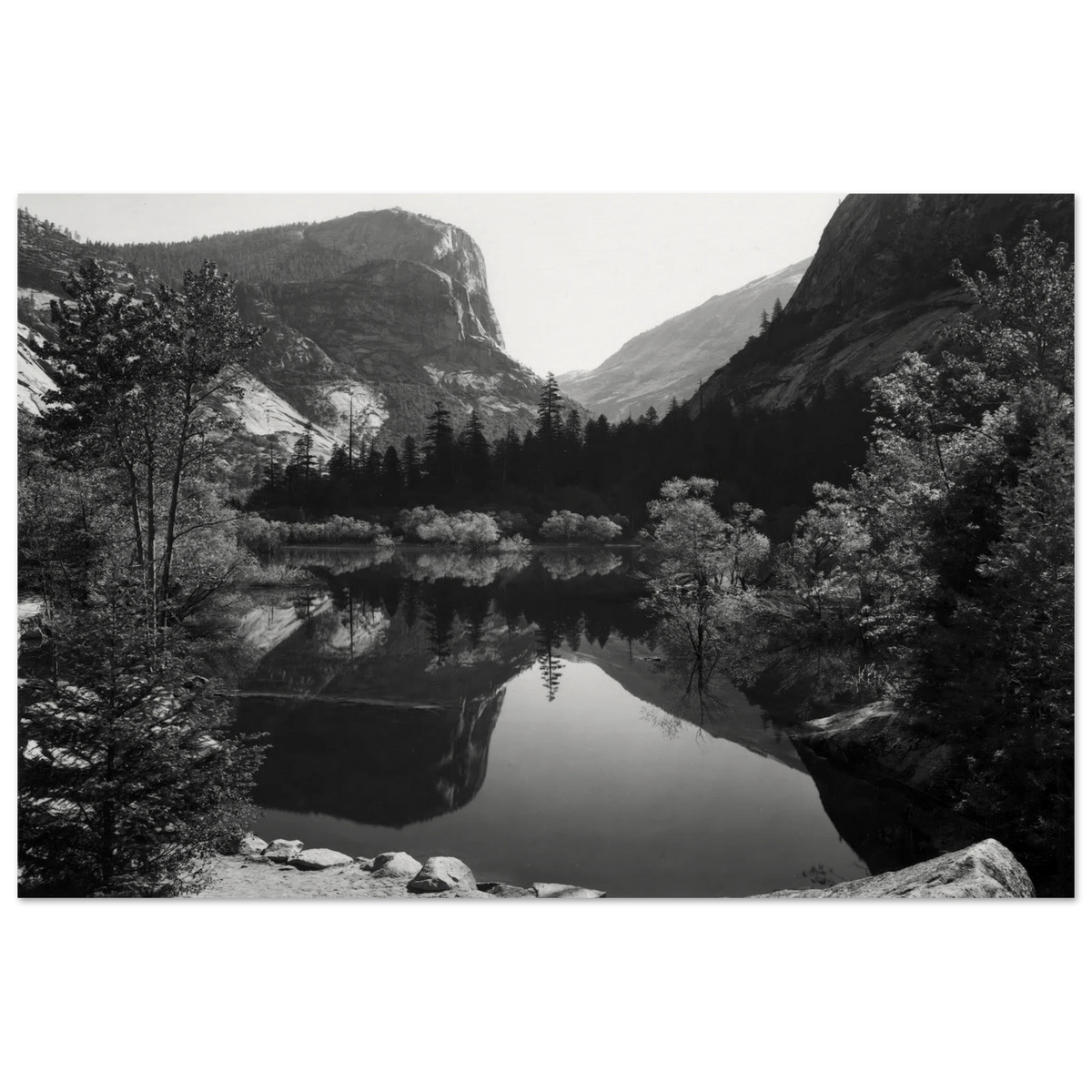 Mirror Lake, Morning, Yosemite National Park Poster | Ansel Adams Poster | Ansel Adams Store