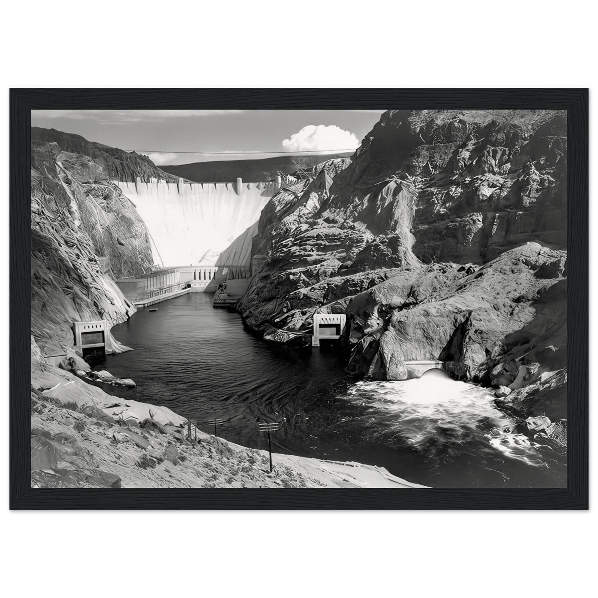 Boulder Dam Framed Poster | Ansel Adams Framed Prints Wall Art | Ansel Adams Store