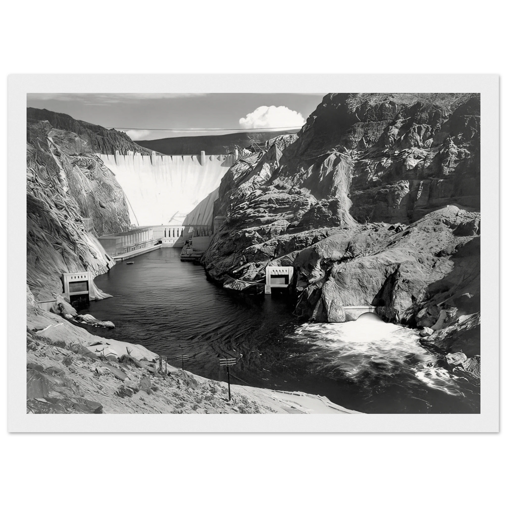 Boulder Dam Framed Poster | Ansel Adams Framed Prints Wall Art | Ansel Adams Store