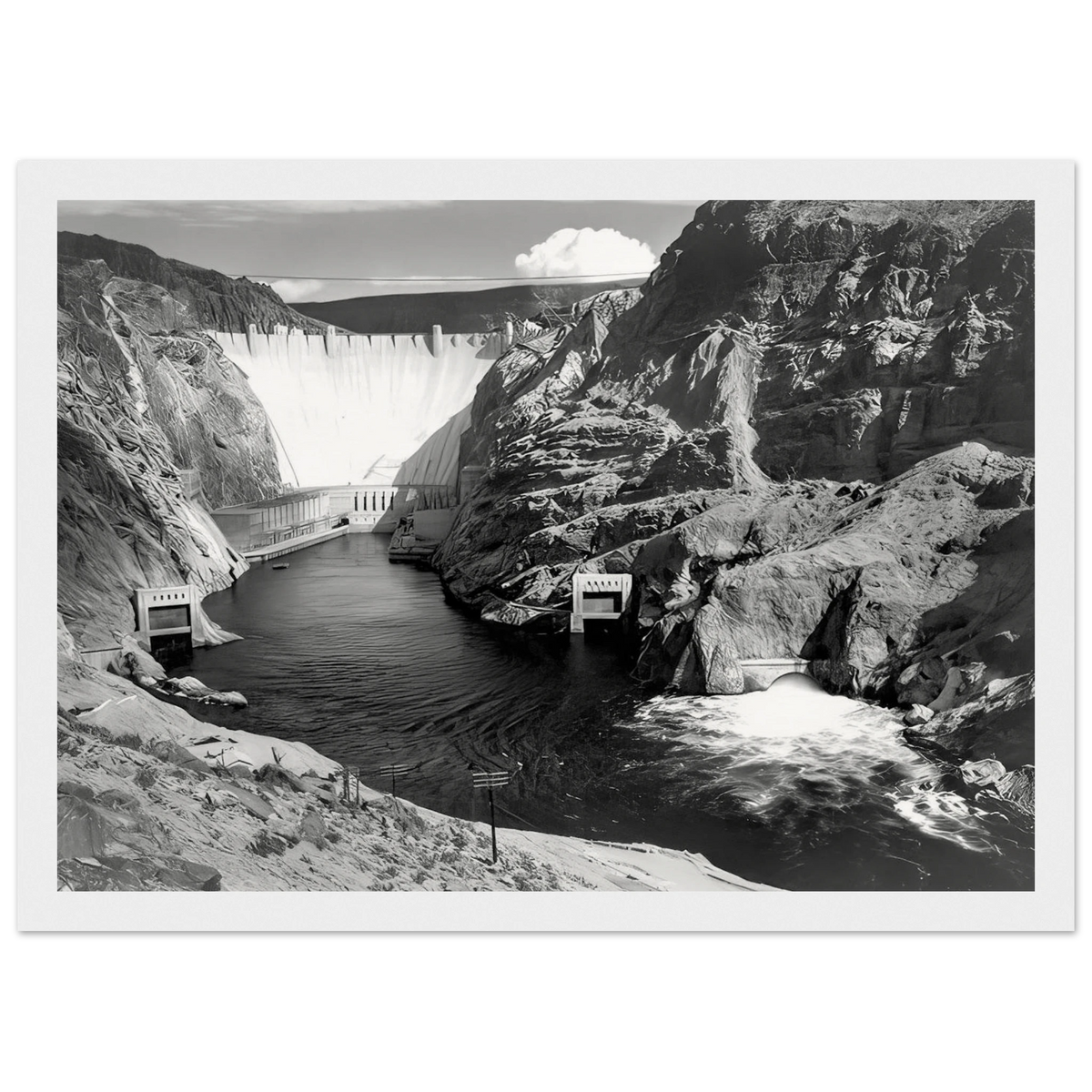 Boulder Dam Framed Poster | Ansel Adams Framed Prints Wall Art | Ansel Adams Store