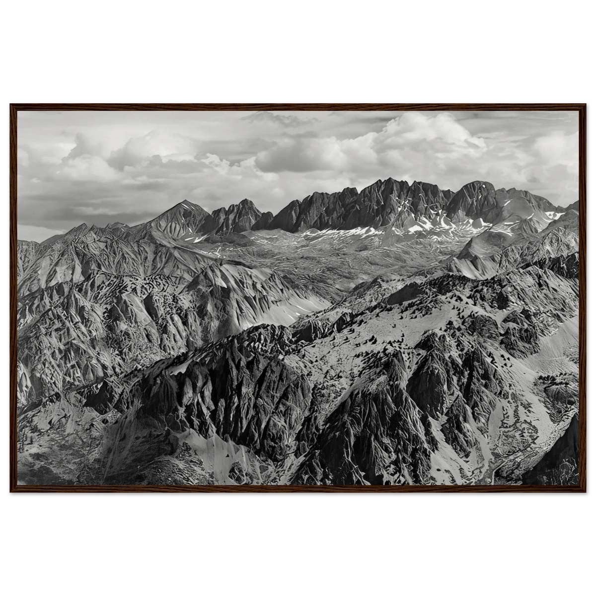 North Palisade from Windy Point Framed Poster | Ansel Adams Framed Prints Wall Art | Ansel Adams Store