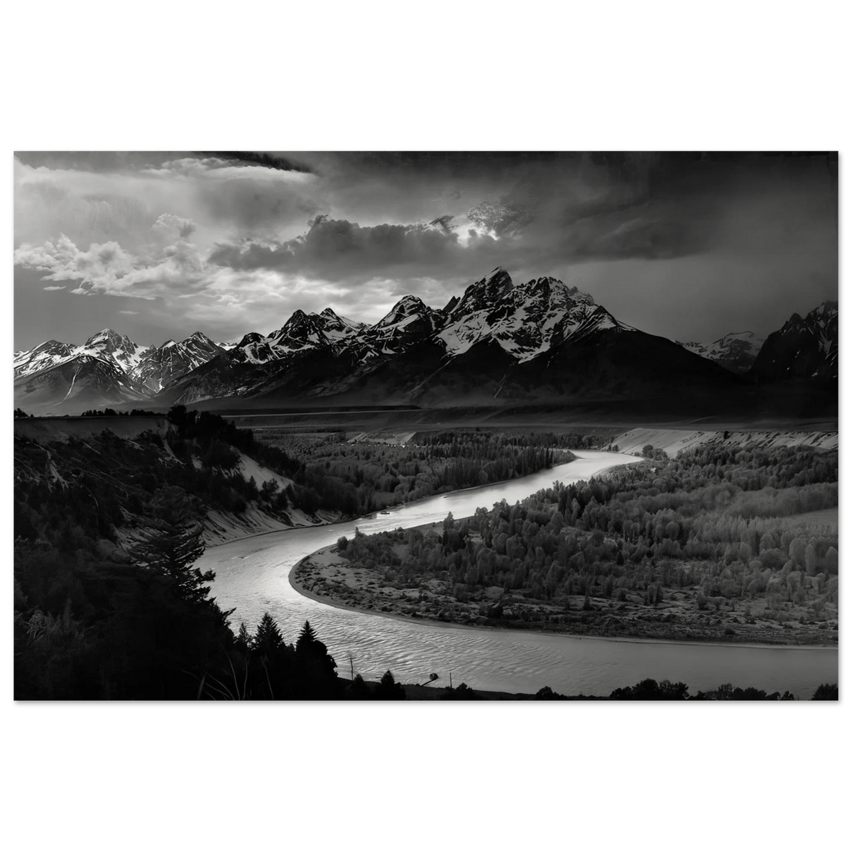 The Tetons and the Snake River Poster | Ansel Adams Poster | Ansel Adams Store