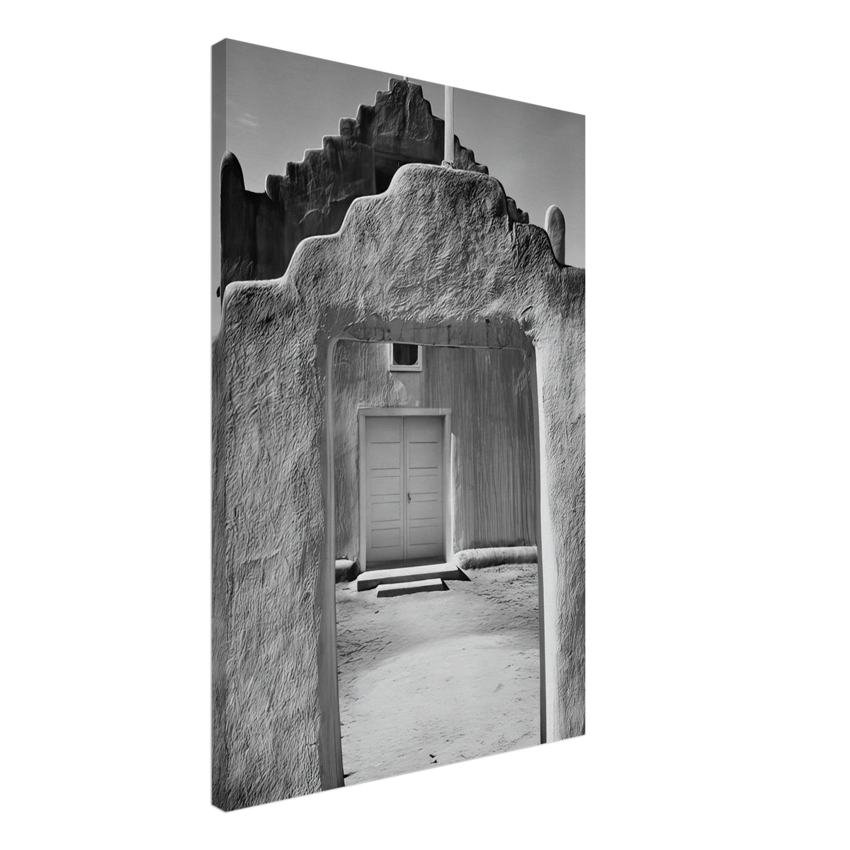 Church, Taos Pueblo Canvas | Ansel Adams Canvas | Ansel Adams Store