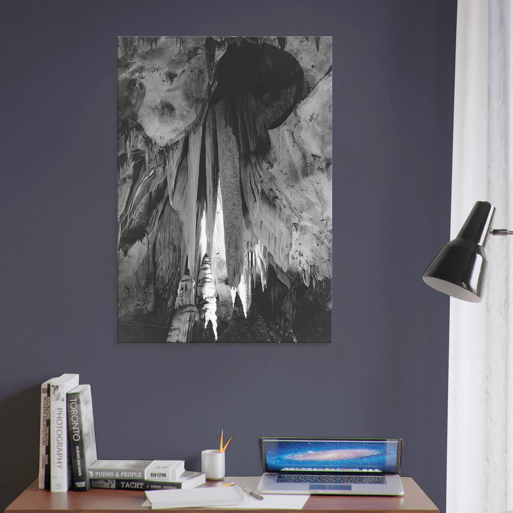 Onyx drapes in the Papoose Room, Carlsbad Caverns Canvas | Ansel Adams Canvas | Ansel Adams Store