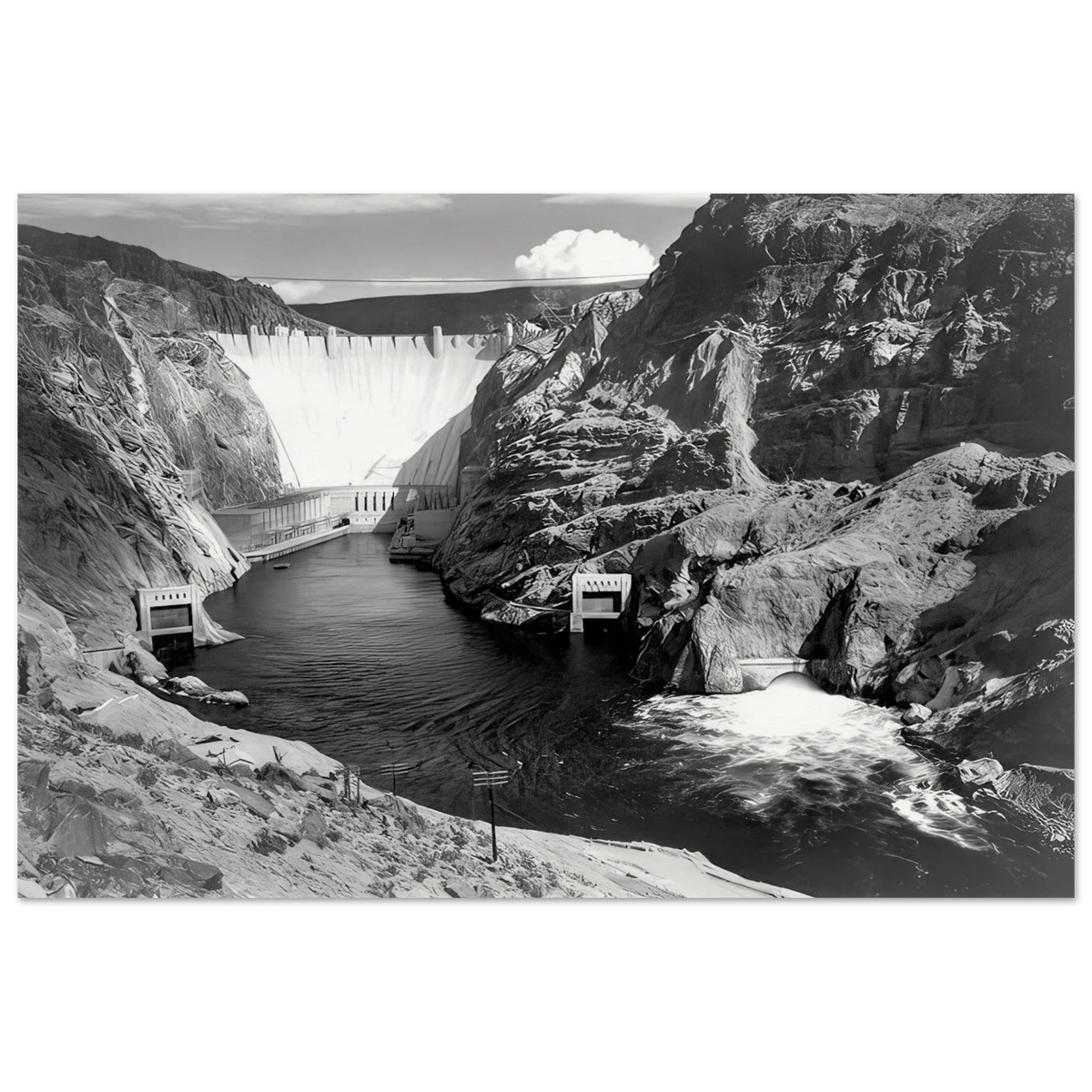 Boulder Dam Poster | Ansel Adams Poster | Ansel Adams Store