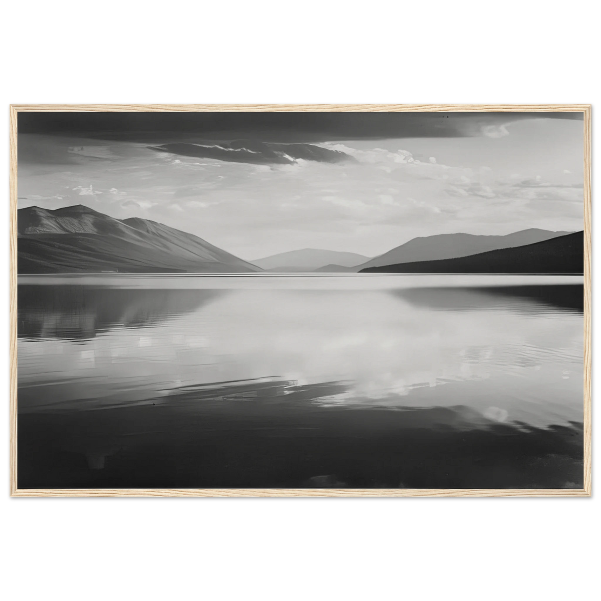 Evening, McDonald Lake, Glacier National Park Framed Poster | Ansel Adams Framed Prints Wall Art | Ansel Adams Store