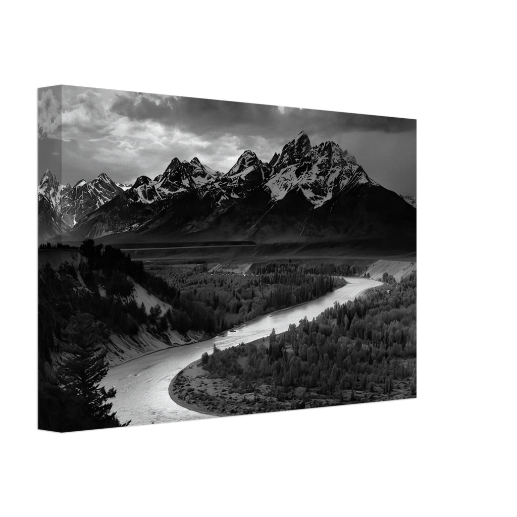 The Tetons and the Snake River Canvas | Ansel Adams Canvas | Ansel Adams Store