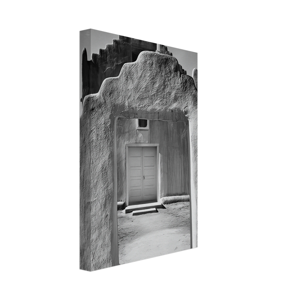 Church, Taos Pueblo Canvas | Ansel Adams Canvas | Ansel Adams Store