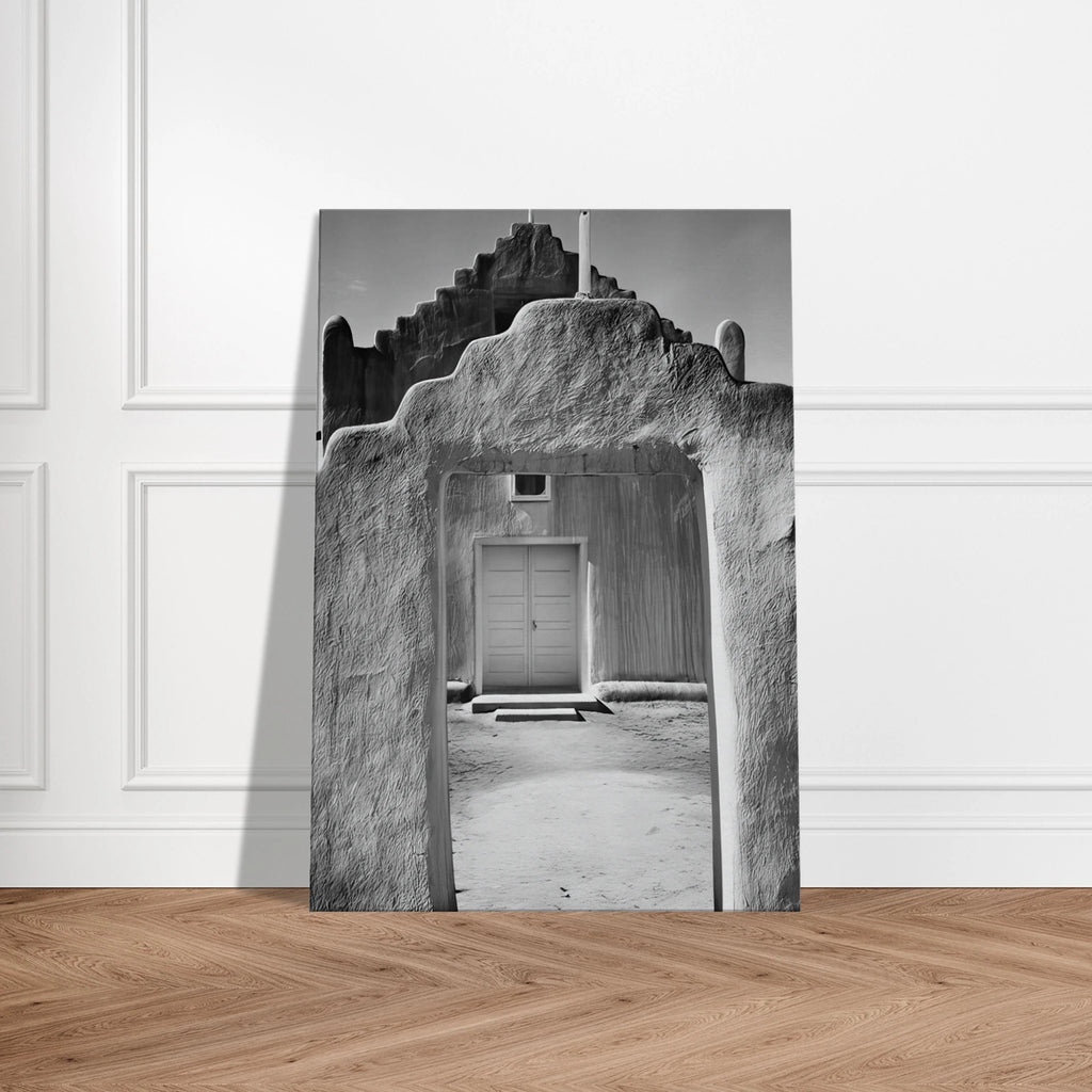 Church, Taos Pueblo Canvas | Ansel Adams Canvas | Ansel Adams Store