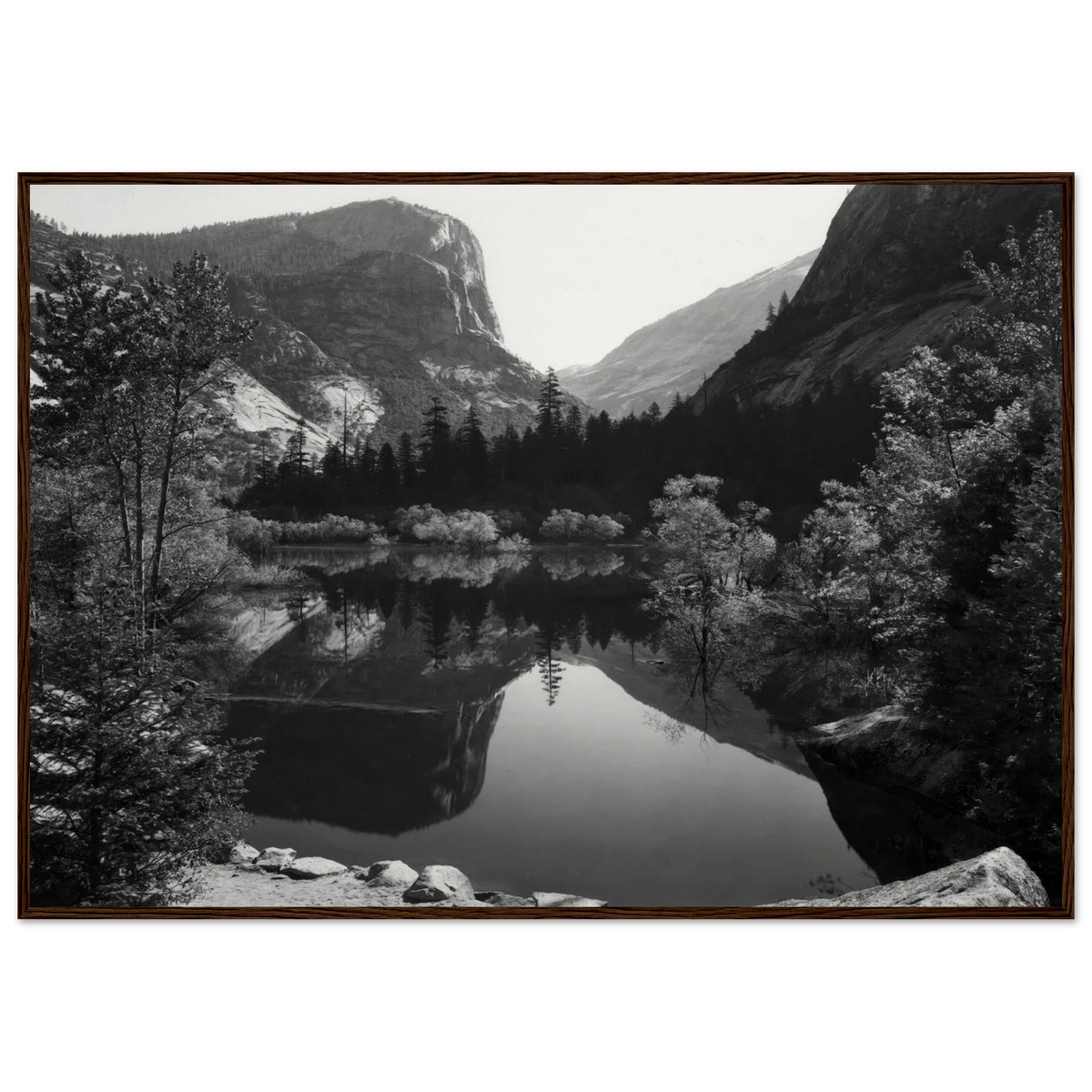 Mirror Lake, Morning, Yosemite National Park Framed Poster | Ansel Adams Framed Prints Wall Art | Ansel Adams Store