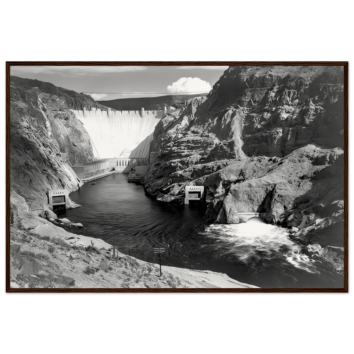 Boulder Dam Framed Poster | Ansel Adams Framed Prints Wall Art | Ansel Adams Store