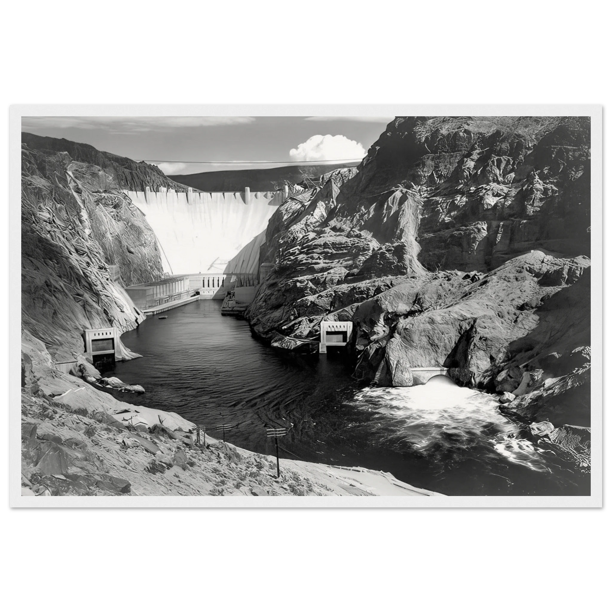 Boulder Dam Framed Poster | Ansel Adams Framed Prints Wall Art | Ansel Adams Store