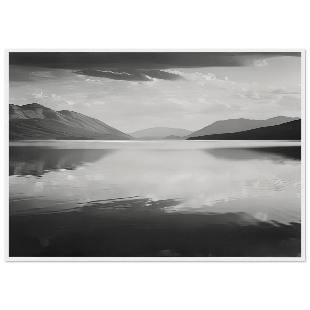 Evening, McDonald Lake, Glacier National Park Framed Poster | Ansel Adams Framed Prints Wall Art | Ansel Adams Store