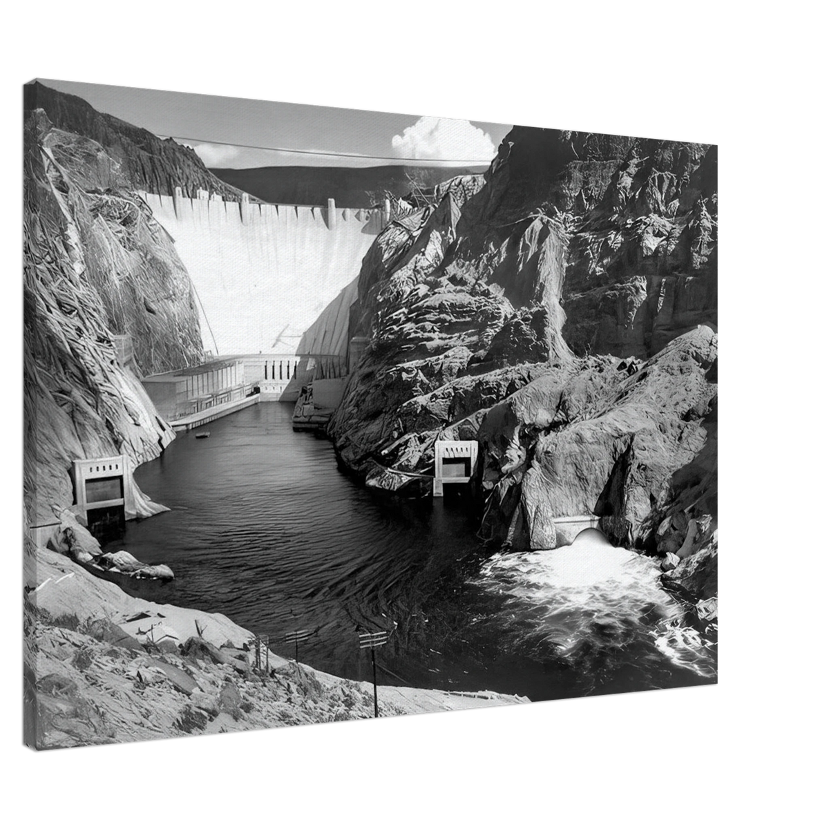 Boulder Dam Canvas | Ansel Adams Canvas | Ansel Adams Store