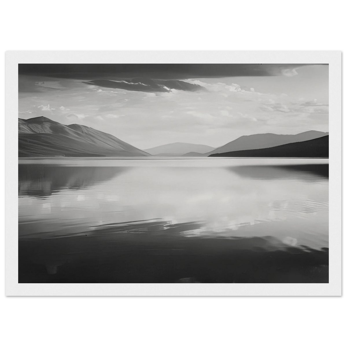 Evening, McDonald Lake, Glacier National Park Framed Poster | Ansel Adams Framed Prints Wall Art | Ansel Adams Store